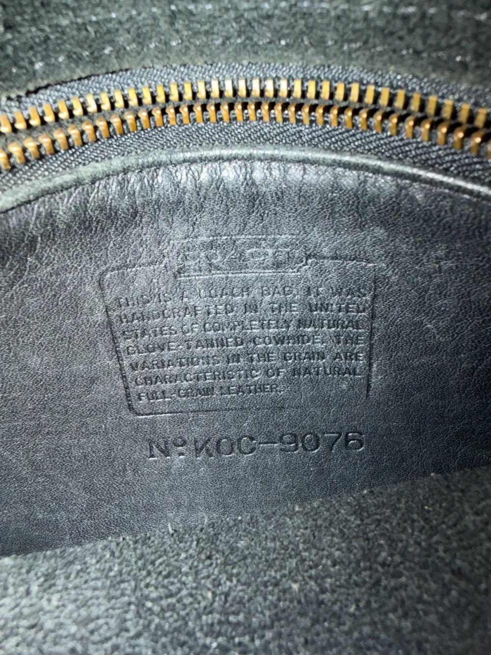 Vintage Coach Companion Flap Bag in Black